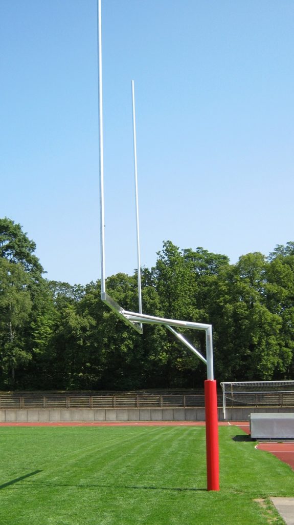 American Football Tor mit Schutzpolster