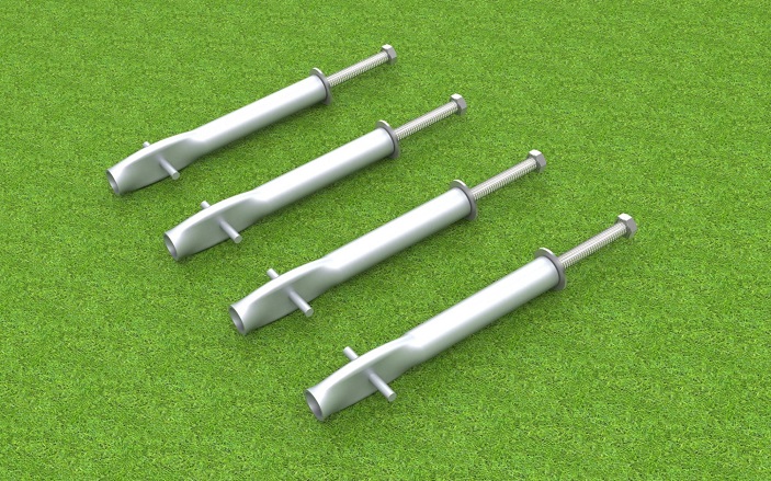 Ground anchor ground sockets from artec Sportgeräte