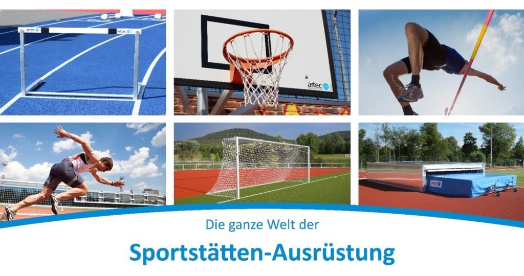 Advertisment "The entire world of sports equipment" by artec Sportgeräte