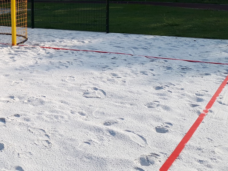 Beach Soccer Spielfeldmarkierung